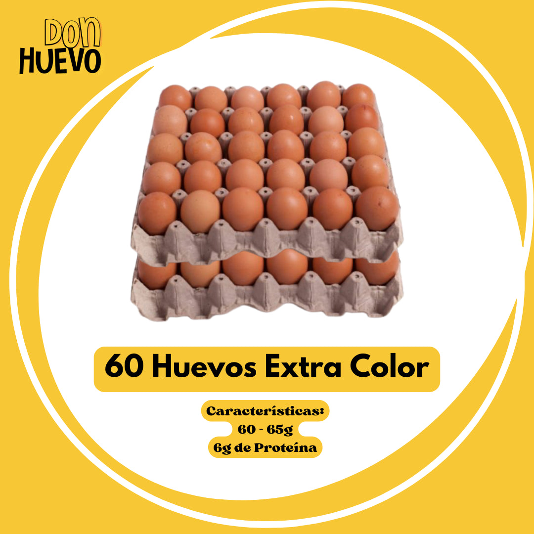 60 Huevos Extra Color - La Mejor Proteína
