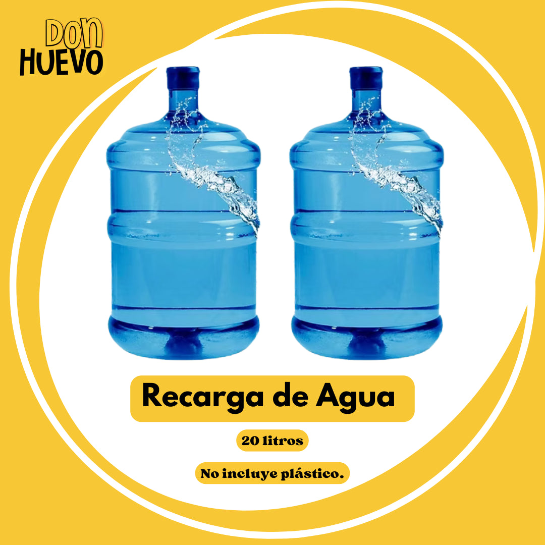 Agua Potable 20 Litros - 100% Purificada
