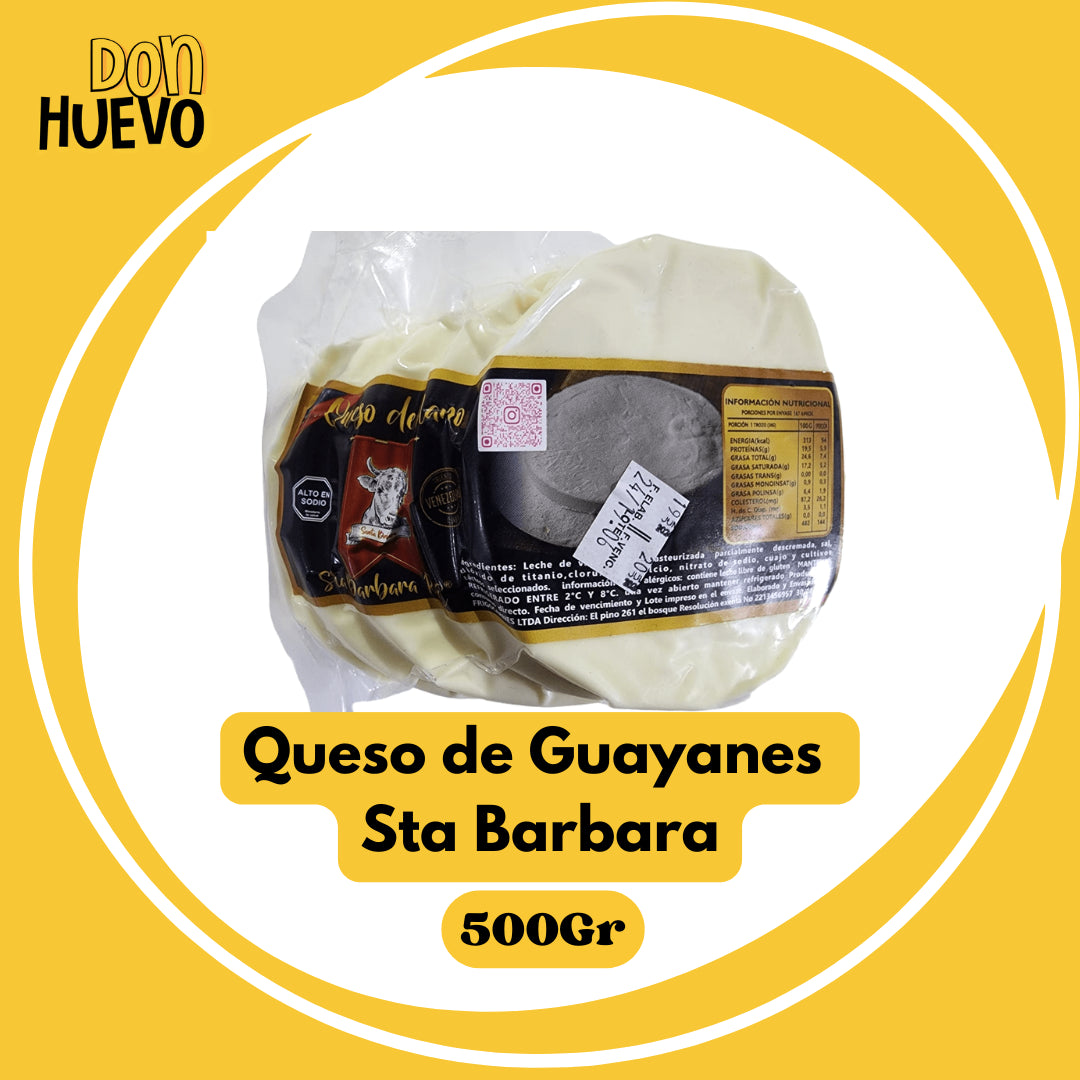 Queso Guayanés Sta Barbara - El mejor compañero Arepero