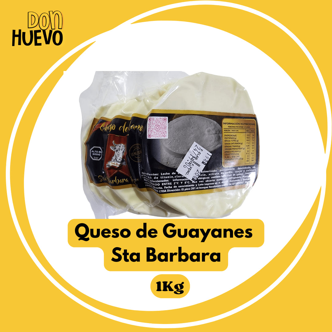 Queso Guayanés Sta Barbara - El mejor compañero Arepero