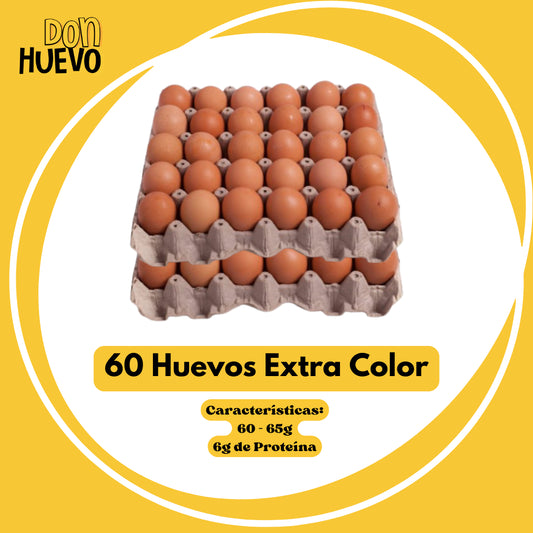 60 Huevos Extra Color - La Mejor Proteína