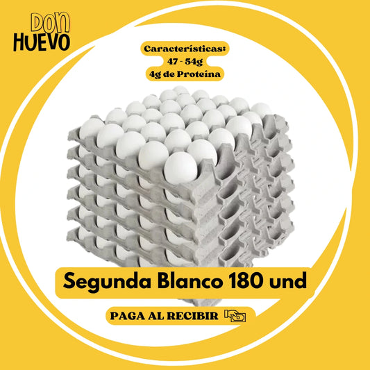 Caja Segunda Blanco (180u) - La Mejor Proteína