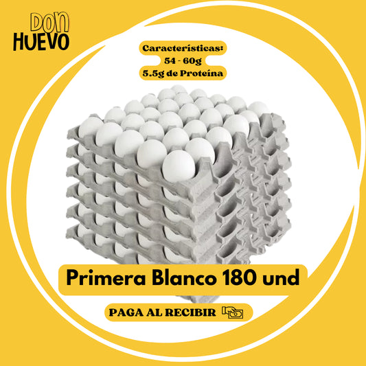 Caja Primera Blanco (180u) - La Mejor Proteína