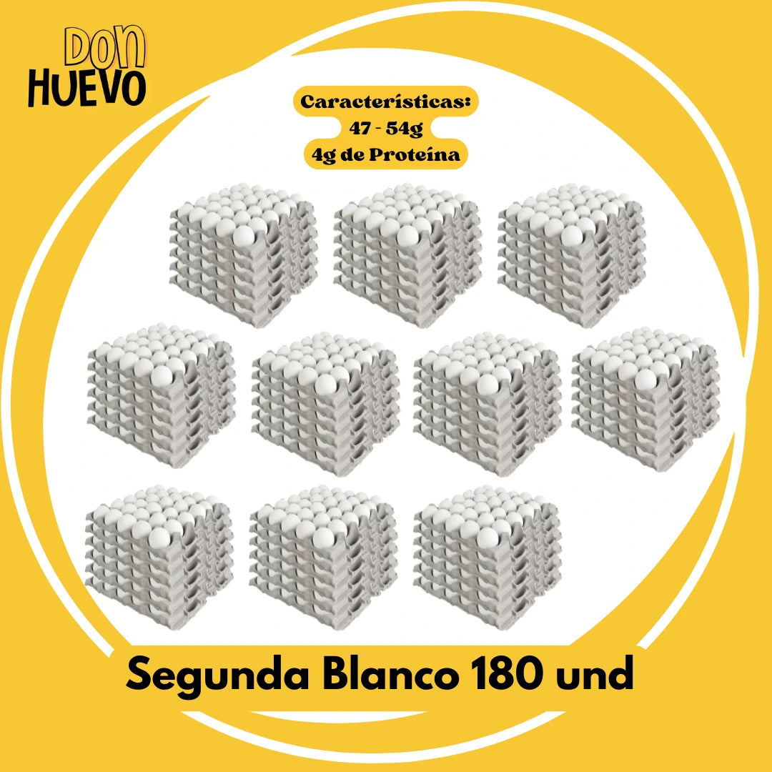 Caja Segunda Blanco (180u) - La Mejor Proteína