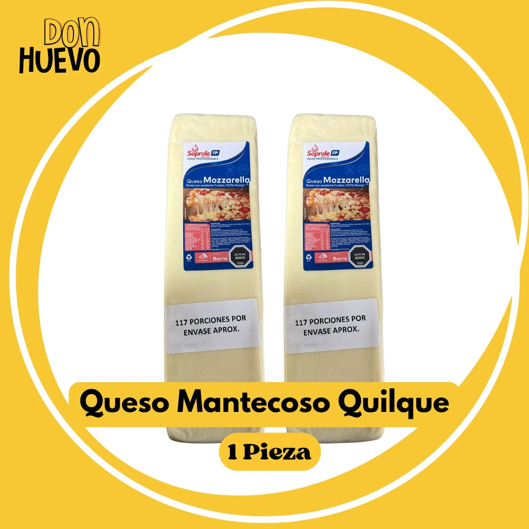 Queso Mozzarella Soprole - Ideal para derretir