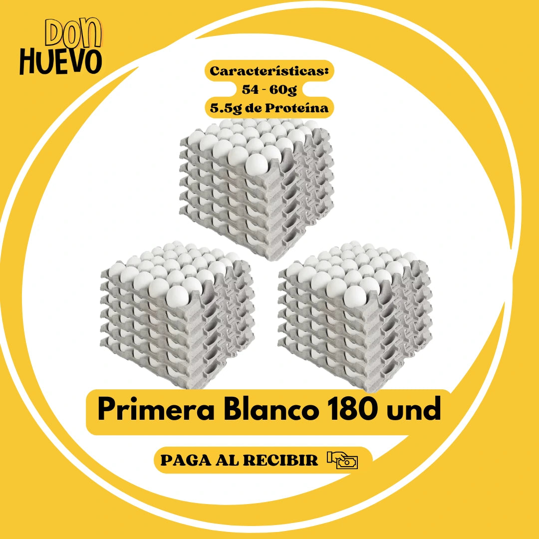 Caja Primera Blanco (180u) - La Mejor Proteína