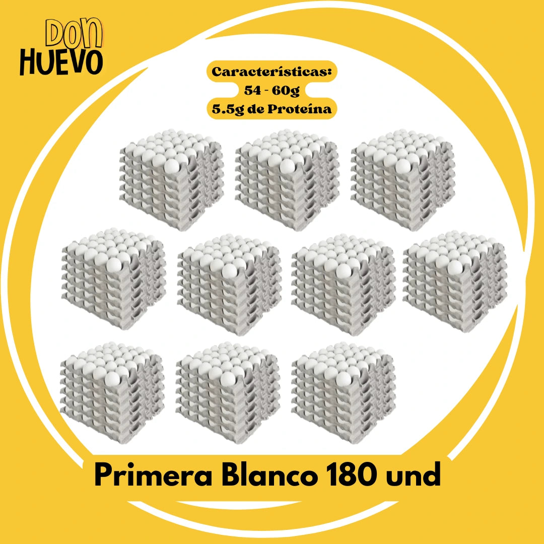 Caja Primera Blanco (180u) - La Mejor Proteína