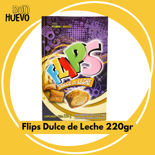 Flips Dulce de Leche 220Gr - El mejor snack