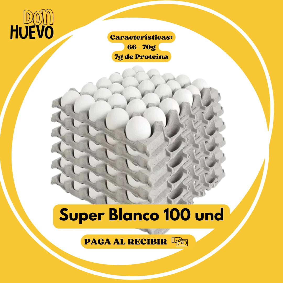 Caja Super Blanco (100u) - La Mejor Proteína