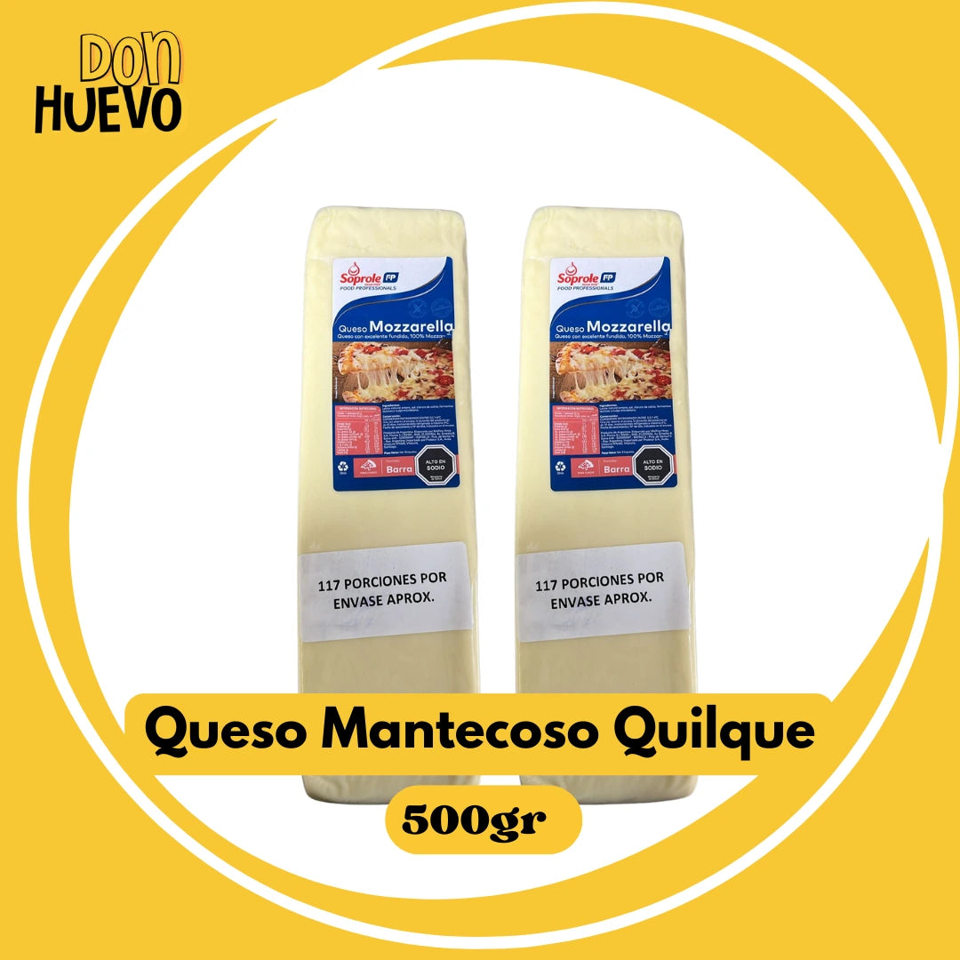 Queso Mozzarella Soprole - Ideal para derretir