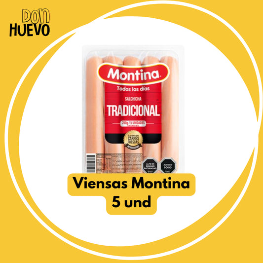 Vienesas Montina 5 und - Practica y sabrosa